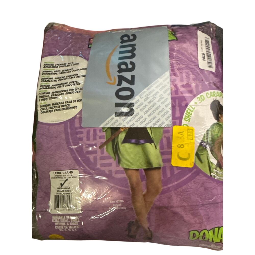 Women's TMNT Donatello costume size Large (10-14) NWT